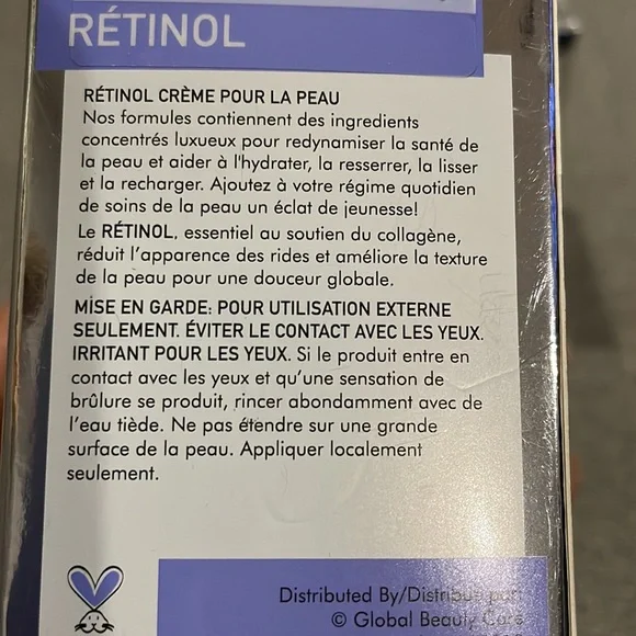 Global Beauty Care Retinol Akin Cream anti-aging 1.7oz - Picture 4 of 7